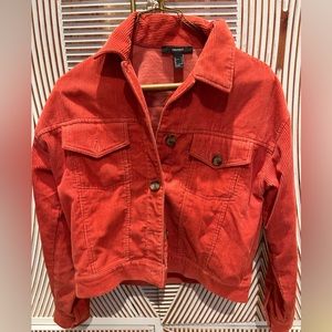 Burnt Orange Corduroy Jacket